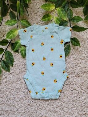 Baby Boy Pineapple Onesie (0-3 Months)